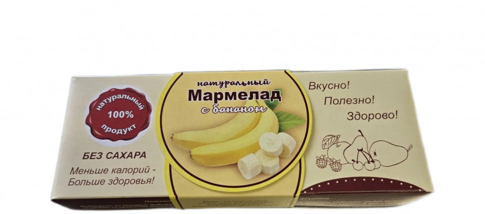  Мармелад натуральный "Банан" 140г  в Лесной