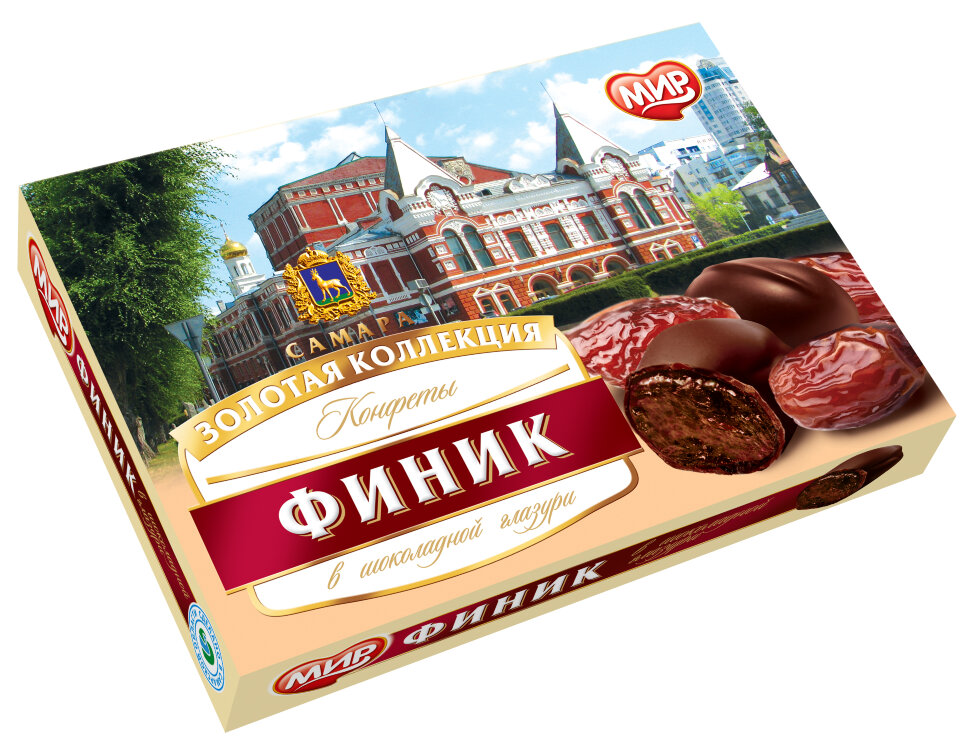  КФ МИР Финики в шоколадной глазури 160г  в Лесной