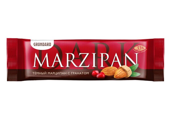 №1 TM Grondard     (10973) Батончики глазированные Марципановые ГРАНАТ, (24шт по 50г)       в Лесной