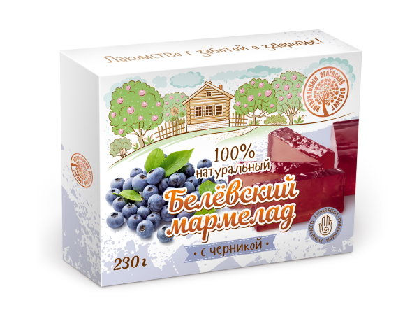 №2 Мармелад белевский "Черника" 230г в Лесной