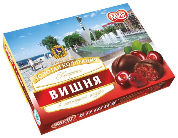 №2 КФ МИР Вишня в шоколадной глазури 160г в Лесной
